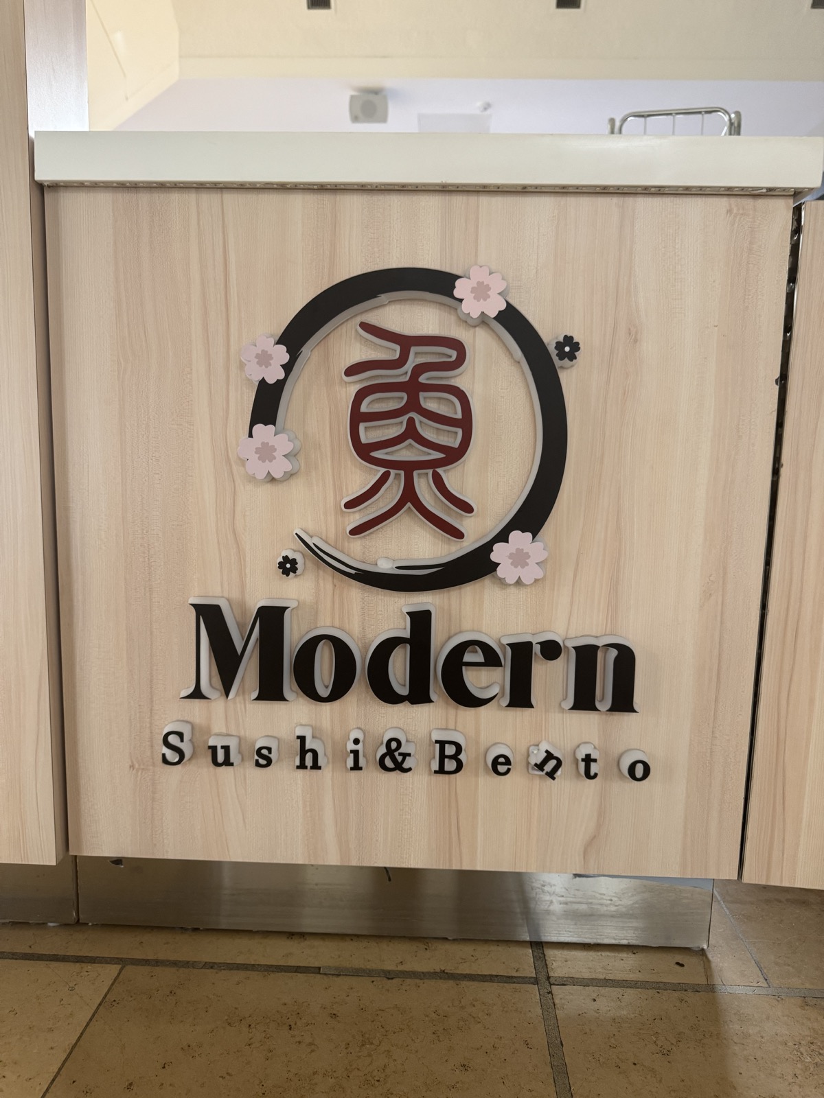 Modern Sushi & Bento interior counter and seating